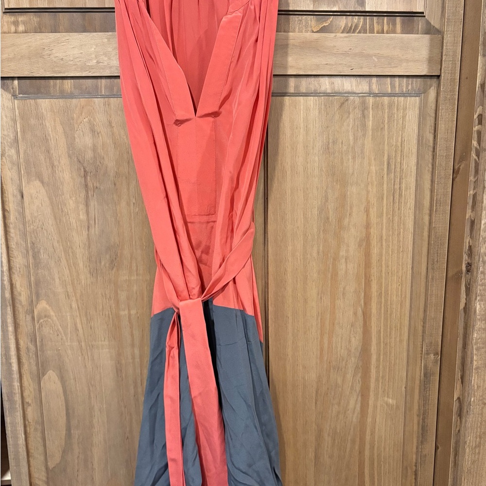 Presley Skye silk Coral Grey Dress